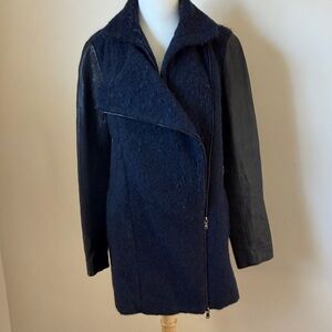 Truth and Pride Wool & Leather Jacket. Sz small